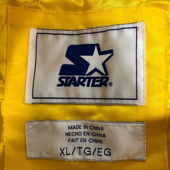 NWT VeeFriends Wise Wasp Satin Starter Jacket Yellow/Blue Mens Size XL Gary Vee - Picture 9 of 12